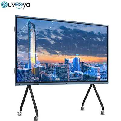 กระดานไวท์บอร์ดกระดานอัจฉริยะ LED การประชุมแบบโต้ตอบ LED ขนาด 75 นิ้วในตัว