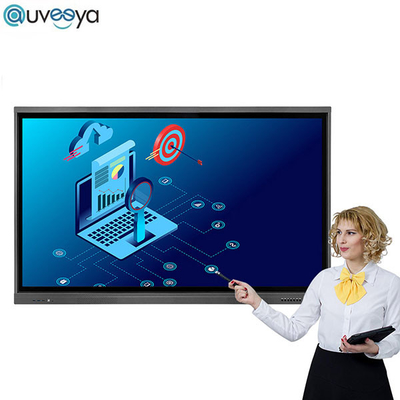 IR UHD LCD LED กระดานไวท์บอร์ดอิเล็กทรอนิกส์แบบโต้ตอบสำหรับการเรียนรู้ของนักเรียน